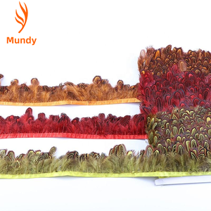 Bordure en plumes naturelles <span class=keywords><strong>pour</strong></span> robe de mariée, coiffure, décoration de fête, vêtements, <span class=keywords><strong>attrape</strong></span>-rêves DIY, ornement de maison - Product Image 6