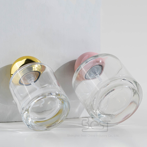 Élégant flacon de <span class=keywords><strong>parfum</strong></span> en verre rond transparent de 30 ml 50 ml avec bouchon sphère or/rose et pulvérisateur pour <span class=keywords><strong>parfum</strong></span> de femme - Product Image 3