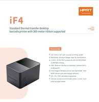 Impresora de Etiquetas HPRT IF4 203dpi/300dpi, Impresora de Códigos de Barras de Escritorio de 108 mm