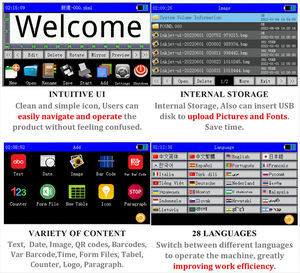12,7 мм, быстрая сухая этикетка со штрих-кодом, пластиковая коробка, портативный интеллектуальный Модернизированный ручной струйный принтер, пистолет - Product Image 5