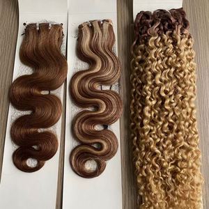 <span class=keywords><strong>Capelli</strong></span> senza ritorno e fasci di 613 di colore biondo leggero 100% estensioni di trama geniale grezza per donne bianche - Product Image 5