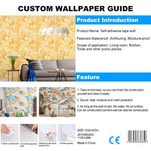 Carta da Parati 3D Autoadesiva con Funzione Impermeabile e Resistente all'Umidità per Rotolo di Carta da Parati - Product Image 3