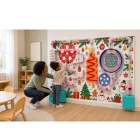 Mur de piste à billes avec roues dentées et tuyaux transparents, équipement tactile pour salle d'activités préscolaires et jeunes apprenants