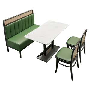 Juego de sillas de mesa de comedor de estilo industrial de uso comercial Hong Kong y sofá de cabina de <span class=keywords><strong>Casa</strong></span> de Té tailandés del Sudeste Asiático para restaurantes - Product Image 5