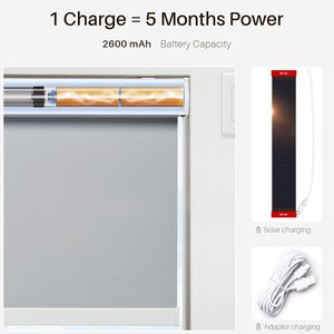 Stores à enroulement électriques motorisés intelligents et élégants, coupe-vent, automatiques, intégrés <span class=keywords><strong>pour</strong></span> fenêtres françaises - Product Image 3