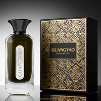 Flacon de parfum en verre facetté haute texture 75 ml Emballage cosmétique Flacon pulvérisateur avec bouchon en alliage de zinc et boîte cadeau