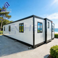 Casa Contenedor Prefabricada Expandible Completa de 40 y 20 Pies, 1, 2, 3, 4, 5 Dormitorios, Plegable, en Venta, Casa Modular, Granny Flat