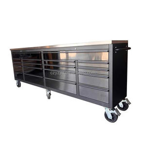 Caja <span class=keywords><strong>de</strong></span> <span class=keywords><strong>herramientas</strong></span> <span class=keywords><strong>de</strong></span> metal coloreado <span class=keywords><strong>de</strong></span> 96 pulgadas, cajones <span class=keywords><strong>de</strong></span> rodamiento <span class=keywords><strong>de</strong></span> bolas <span class=keywords><strong>de</strong></span> alta resistencia, uso <span class=keywords><strong>de</strong></span> taller mecánico móvil, cofre <span class=keywords><strong>de</strong></span> <span class=keywords><strong>herramientas</strong></span> y gabinetes - Product Image 4