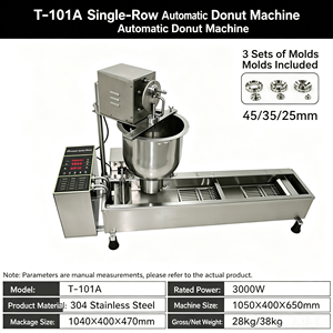 Máquina para Hacer Donuts Mochi, Máquina Automática para Formar y Freír Donuts, Moldes Reemplazables para Producción <span class=keywords><strong>de</strong></span> Pastelería - Product Image 5