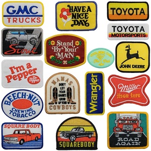 Hợp thời trang Nhiệt Báo Chí hat các bản vá lỗi thêu cổ điển nhỏ thêu Trucker Hat các bản vá lỗi sắt trên cho mũ quần áo huy hiệu - Product Image 2