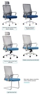 Chaise de bureau mini ventilée, chaise de bureau simple pour hôtel, chaise de secrétaire avec appui-tête 3D monobloc