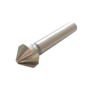 Foret conique à 90 degrés HSS TA1230 DIN 335 C à 3 cannelures, queue cylindrique, pour perçage de métaux - Product Image 2