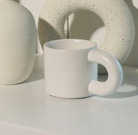 2025 nouvelle tasse en céramique 350ml grosse tasse en céramique avec revêtement