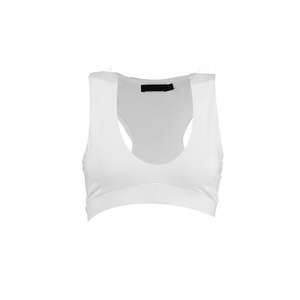 Fashionable Yoga Hot Sexy <strong>Sports</strong> <strong>Bra</strong> <strong>White</strong> Medium Support Plunge <strong>Sports</strong> <strong>Bra</strong> - Product Image 4