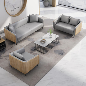 Ensemble de canapés de direction en cuir de luxe, modernes et présidentiels, pour usage commercial, salon et chambre à coucher - Product Image 3