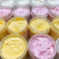 Marque privée OEM Vente en gros 100% beurre corporel naturel biologique, noix de coco, mangue, rose, non gras exfoliant