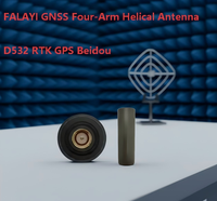 Antenne de topographie RTK GPS Beidou à quatre bras hélicoïdaux D527 GNSS 76x88mm Connectivité SMA Gain 3 dBi VSWR 2:1