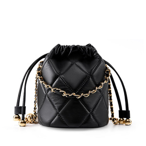 Custom Genuine Leather Cross Body Dress Handbag 2026 Fashion Trends <b>Small</b> Square Quilted Shoulder Strap <b>Bag</b> - Product Image 2