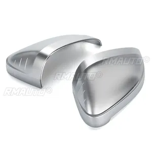 Car Rearview Mirror Cover Side Wing Protect <b>Frame</b> Covers Trim Silver Matte Chrome Shell for Audi A4 B9 S4 <b>A5</b> S5 RS5 2016-2022 - Product Image 3
