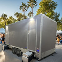 Nuevo Diseño Moderno de Lujo, Remolque de Baño Portátil Ecológico con Paneles Sándwich y Duchas para Uso en Exteriores