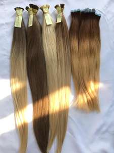 ผมต่อแท้บราซิลแบบเวอร์จิ้นสีบลอนด์ 613 แบบเวฟตรง คิวติเคิลเรียงเส้น ดับเบิ้ลเวฟท์ ผมเรมี่เวียดนาม ขายส่ง - Product Image 5