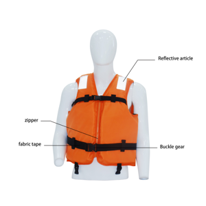 เสื้อชูชีพโฟม 70N 150NEPE สำหรับผู้ใหญ่และเด็ก ผลิตจากผ้า Oxford สำหรับการช่วยชีวิตทางทะเล  รับผลิตตามสั่งขายส่ง - Product Image 2