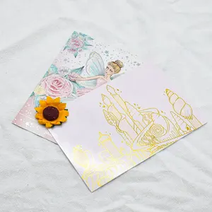 Оригинальная открытка на день рождения оптом, Поздравительная печать, текст, розовые подарочные открытки