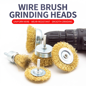 Yellow Steel Wire Brush with Metal Handle 100mm for Angle Grinder Metal Rust Removal Polishing Tool Dropshipping - Product Image 2