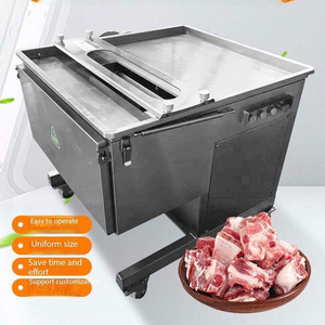 Machine industrielle automatique de découpe de viande pour couper les côtes de porc fraîches en morceaux, les cailles d'agneau et les sabots de vache en morceaux. - Product Image 1