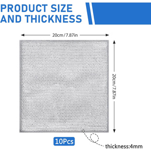 Multipurpose Polyester Reusable Non Scratch Double-Layer Kitchen Dish Towel <b>Cloth</b> - Product Image 4