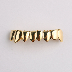 Blues Vente en Gros Mode Grillz Dents en Cuivre <span class=keywords><strong>Pas</strong></span> <span class=keywords><strong>Cher</strong></span> Personnalisé Huit Dents Haut et Bas Hip Hop - Product Image 3