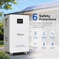 Batterie LiFePO4 16 kWh 51,2 V 314 Ah, 8000 cycles, système ESS domestique sur pied avec roulettes, supporte l'extension parallèle