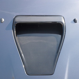 Couvre-prise d'air du capot avant en fibre de carbone 2008-2009, noir carbone, finition époxy haute brillance pour Mitsubishi Lancer EVO X 10ème génération - Product Image 4