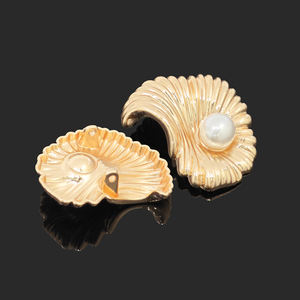 Boutons de couture personnalisés pour usine de boutons, boutons de vêtements irréguliers en forme de coquillage, conque, étoile de mer, boutons à tige en alliage métallique de forme spéciale pour tailleur - Product Image 4