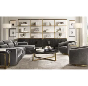 Fashion Italian Design High End Leather Swivel Metal Base Shelter Arm Sofa Chair Living Room Furniture