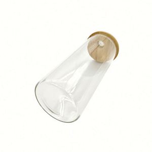 Bouteille d'eau en verre en forme de canette de bière 18 oz, gobelet vierge pour sublimation, gobelet transparent 18 oz, bocal Mason avec couvercle et paille - Product Image 4