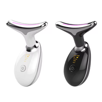 Nouveau masseur facial mini 7 couleurs, thérapie par lumière rouge, masseur facial électrique vibrant, micro-courant, machine de lifting du visage