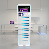 Y2Power BEE Premium, casier de recharge à 10 emplacements, idéal pour les bibliothèques, les collèges communautaires, charge super rapide PD65W pour téléphones et tablettes