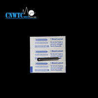 Dispositif jetable de lancette de sang d'acier inoxydable
