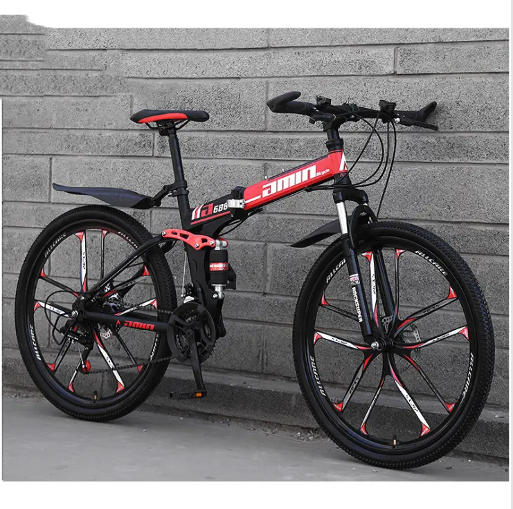 FANDING 10 bıçak entegre tekerlek ucuz fiyat bisiklet 26 inç dağ bisikleti destek kapı kapı gemi yarış yol bisikleti