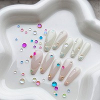 1440 pièces 3D coloré bulle perles sirène Nail Art breloques Aurora perles bonbons Caramel pierre mélange strass pour Nail Art