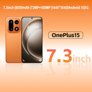 OnePlus 15 Desbloqueado, Bandas Globales 5G, 72MP+108MP, Pantalla de 7.3 Pulgadas, 8000mAh, 16GB+1TB, Doble SIM, GPS, Reconocimiento Facial, Teléfono para Niños de 12 Núcleos - Product Image 1