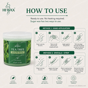 <span class=keywords><strong>Cire</strong></span> dépilatoire professionnelle en bande, parfum thé vert, 425g, à base de sucre naturel, pour l'épilation corporelle - Product Image 5