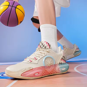 Chaussures <span class=keywords><strong>de</strong></span> <span class=keywords><strong>basket</strong></span>-ball pour hommes <span class=keywords><strong>de</strong></span> haute qualité, antidérapantes, durables, résistantes à l'usure, légères, respirantes, doublure en coton, lacets, sport - Product Image 2