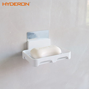 Hyderon Rectangular Wall Mount <b>Soap</b> <b>Dish</b> Plastic Self Drain Bathroom <b>Holder</b> - Product Image 1