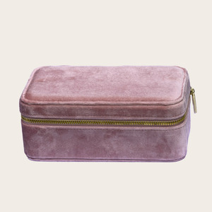 Ring Earring Necklace Display Big Organizer Case Velvet Portable Travel Jewelry Storage Box