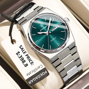 Reloj <span class=keywords><strong>de</strong></span> Cuarzo para Dama POEDAGAR 786 <span class=keywords><strong>de</strong></span> Acero Inoxidable Elegante para <span class=keywords><strong>Mujer</strong></span> Resistente al Agua con Manecillas Luminosas - Product Image 2