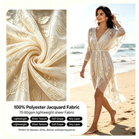 Tissu Jacquard Teint en Fil 100% Polyester Résistant à l'Usure Poids Moyen pour Jupes, Blouses et Vêtements – Vente en Gros Usine