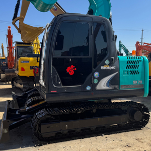 98% New High Quality <b>Used</b> Kobelco SK75-8/SK60R/SK70R Excavator 7 Ton Low Working Hours EPA Engine Gearbox Gear Pump Motor - Product Image 1