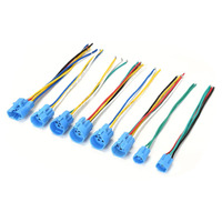 Interrupteur à bouton-poussoir métallique autoverrouillant LED 220V argenté 12 16 19 22mm avec fils